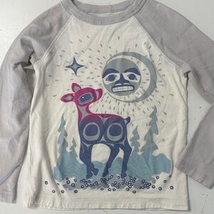 Tea collection Tlingit Moon & Deer Raglan Sleeve Tee 6